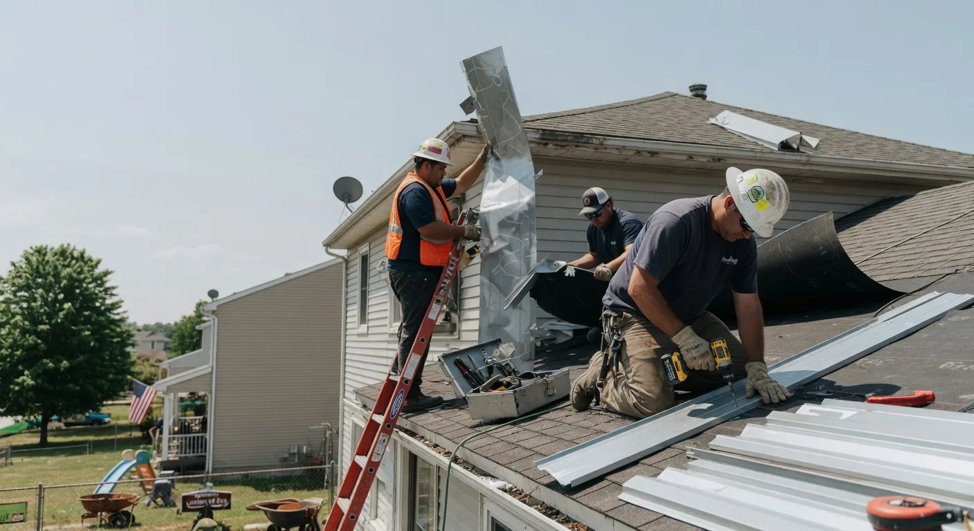 Storm Damage Metal Roof Repair in Sanbornville, NH